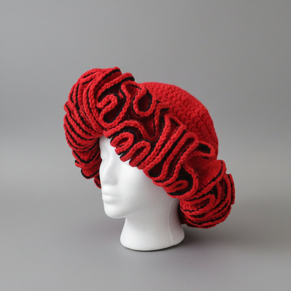 Large Ruffled Hat