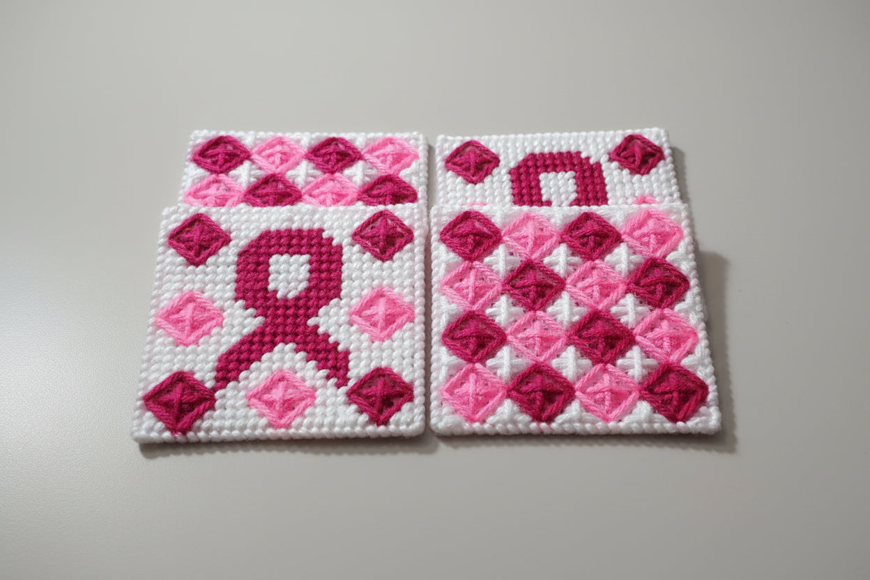 Pink Ribbon Coaster