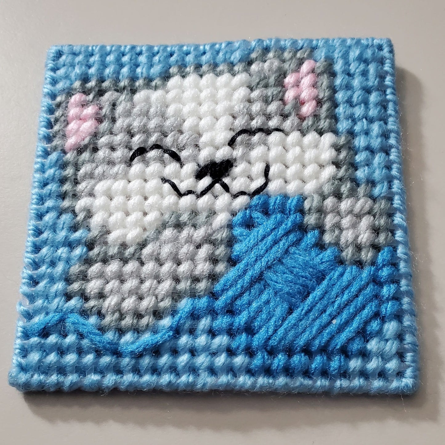 Kitten Coaster Set w/ Basket