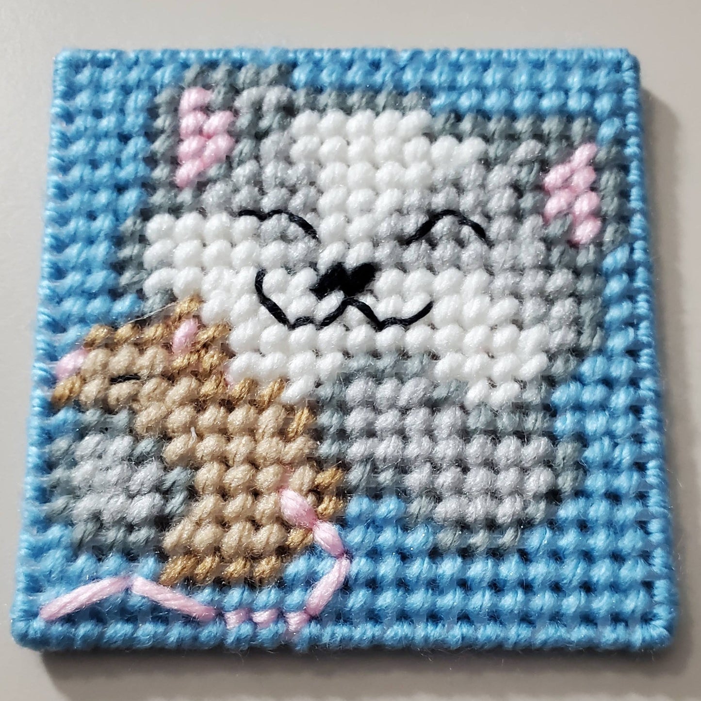 Kitten Coaster Set w/ Basket